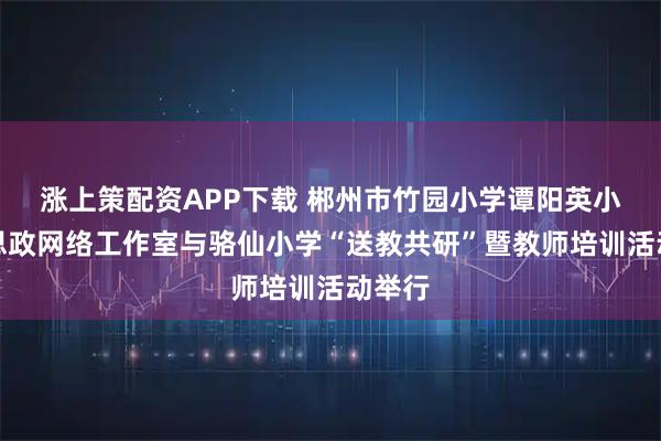 涨上策配资APP下载 郴州市竹园小学谭阳英小学大思政网络工作室与骆仙小学“送教共研”暨教师培训活动举行